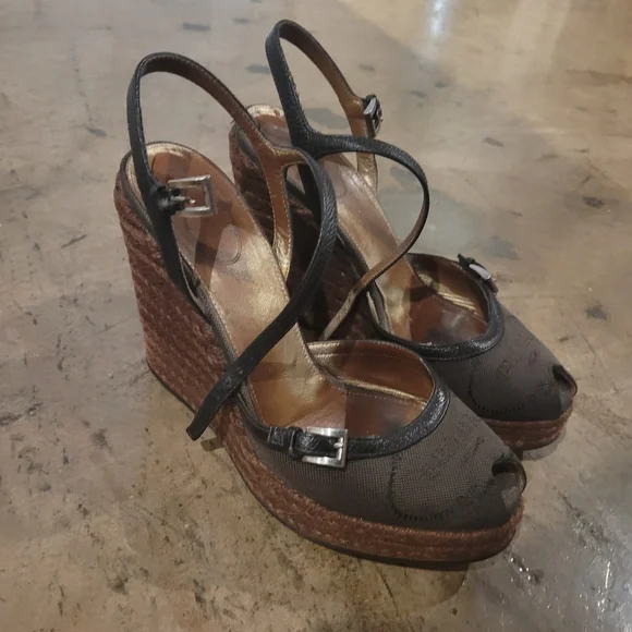 Prada Espadrille Wedges - Picture 1 of 8